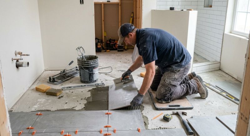 Tile Floor Renovation in Fredericksburg, VA