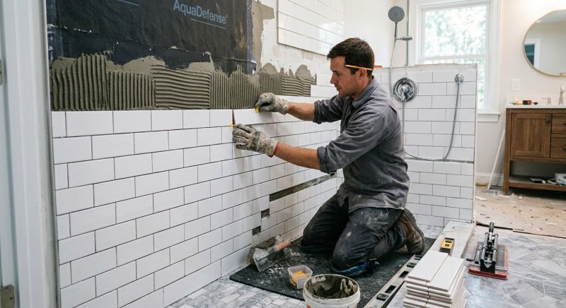 Tile Shower Pan Installation in Denver, CO
