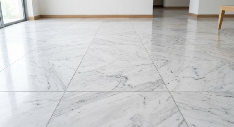 White Marble Tile Installation in Alpharetta, GA