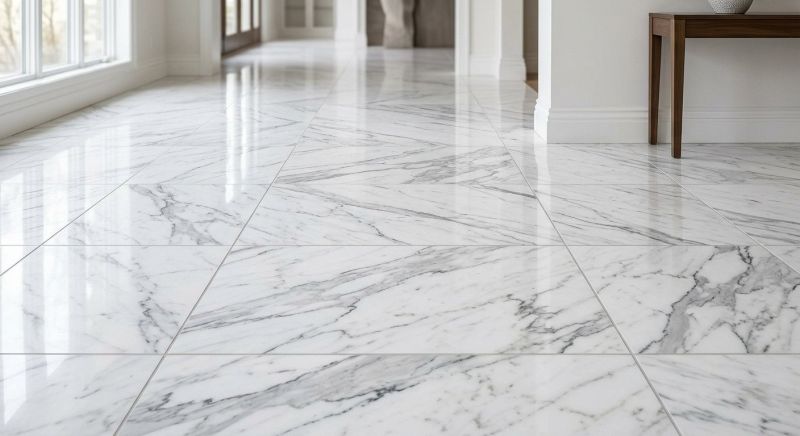 White Marble Tile Installation in Wilmington, NC